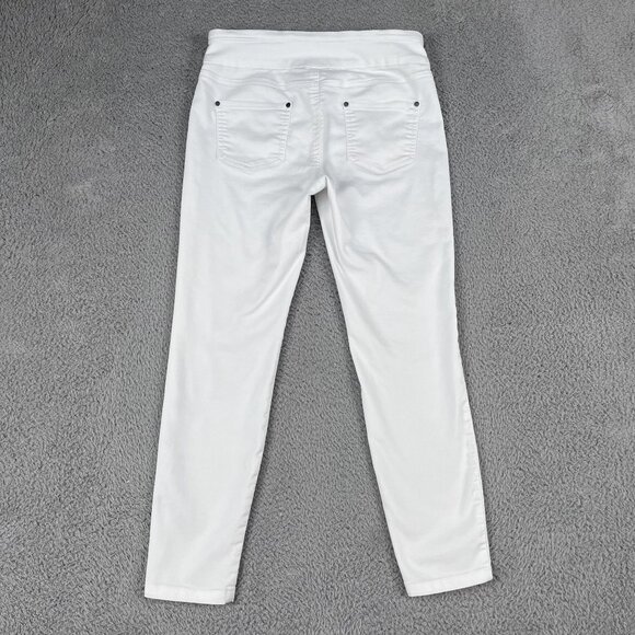 Tribal Stretch White Skinny Ankle Pants Sz 6 - Picture 2 of 5